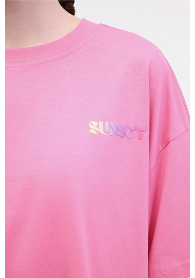 Lumberjack Wl Moıra 11f212 5fx Pembe Kadın Kısa Kol T-shirt Pembe