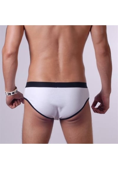 Terry Pau Don Moris Şeritli Slip(Dm140506) Beyaz