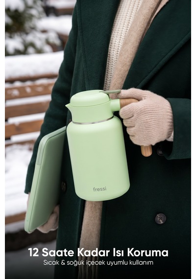 Fr-t1605 Terano Paslanmaz Çelik 1600ml Termos Yeşil