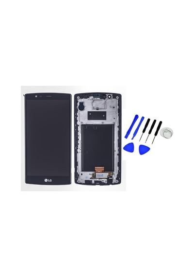 LG Uyumlu G4 H815 Lcd Ekran Dokunmatik Çıtalı + Tamir Seti