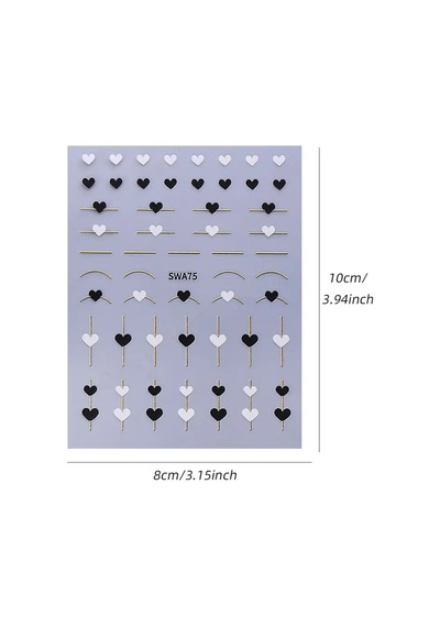 Nailist Heart Sevgililer Günü Özel 14 Şubat Kalpli Tasarım - Tırnak Sticker Nail Art Tırnak Dövmesi 22001163