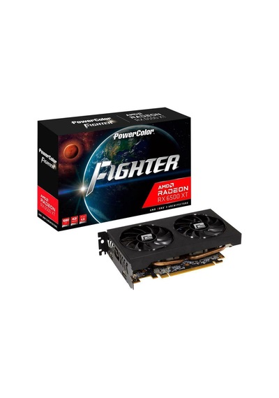 Powercolor AMD Radeon RX 6500 XT Fighter OC AXRX 6500XT 4GBD6-DH/OC 4 GB GDDR6 64 Bit Ekran Kartı