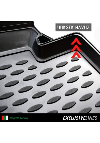 Reyyzen Renault Fluence Paspas + Bagaj Havuzu Set  Siyah