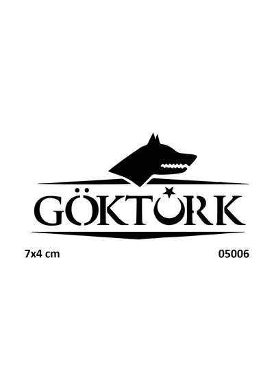 Airbrush Tattoo Göktürk Yazısı Yapışkanlı Stencil Süsleme Ve Boyama Kalıbı