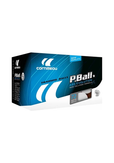 Cornilleau P-Ball ABS Evolution 1 Yıldız 72'li Masa Tenisi Topu Beyaz