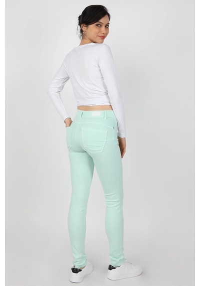 Kadın Gabardin Pantolon Mint Çok Renkli