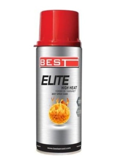 Best Elite Isıya Dayanıklı Sprey Boya 400Ml Yanmaz Boya Siyah