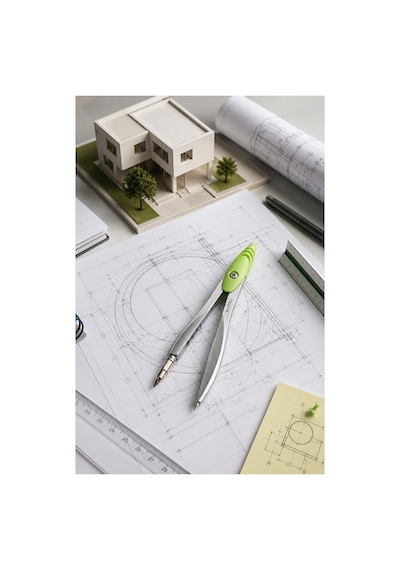 Pembe Metal Pergel 1 Adet Maped 119450 Pergel Seti Teknik Çizim Matematik Geometri Pergel Yedek Uçlu