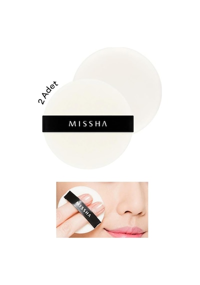 Missha Compressed Flocking Puff Yuvarlak 2adet 0