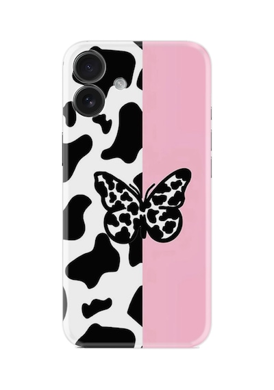 Apple iPhone Uyumlu Apple iPhone Uyumlu 16 Kılıf Boutique Baskılı Resimli Kelebeks Pcode -047