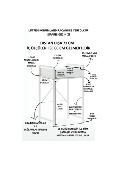 Çamaşır Sepeti Çekmeceli Çamaşır Makinası Ve Kurutma Makinası Rafı Makina Üstü Banyo Düzenleyici Raf Ekru