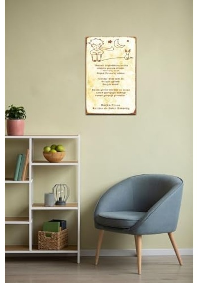 Kuşe Kağıt Duvar Posteri Küçük Prens Retro Vintage Drtr0044