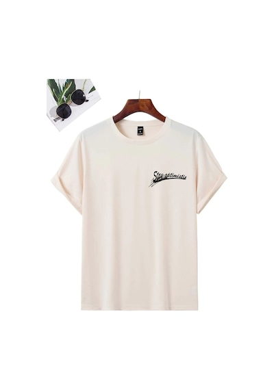Altamira Unisex Stay Göz Sırt Baskılı Oversize T-shirt 001