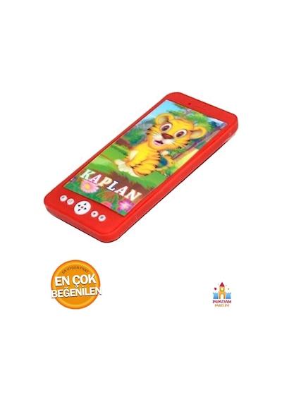 Kırmızı Renkli 3d Işıklı Oyuncak Telefon - Şık Ve Koruyucu