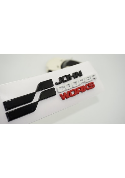 Dk Tuning Mini John Cooper Works Bagaj Kırmızı Beyaz Siyah Yazı Logo Arma Arka Arma