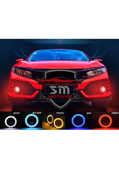 Angel Sis Farı Universal 76mm Mercekli (2 Adet) Mavi