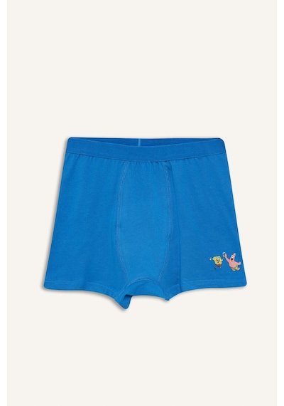 Defacto Spongebob Penye 3lü Mavi Boxer Seti Erkek Çocuk H0810a826spbe463 Mavi-be463