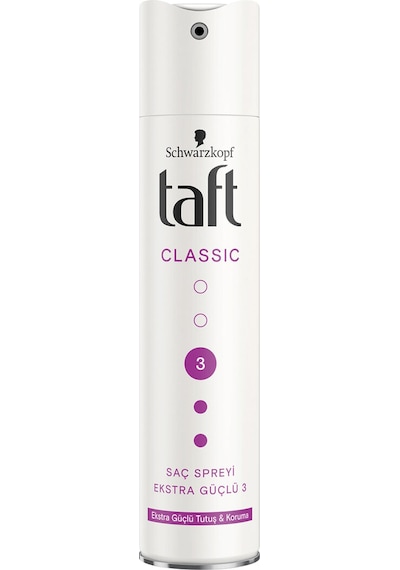 2 Adet Taft Saç Spreyi 250 Ml No 3 Classic Extra Güçlü