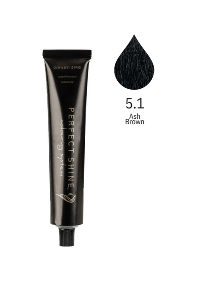 Perfect Shine Permanent Profesyonel Saç Boyası 100 ML Yoğun Küllü Kahve Ash