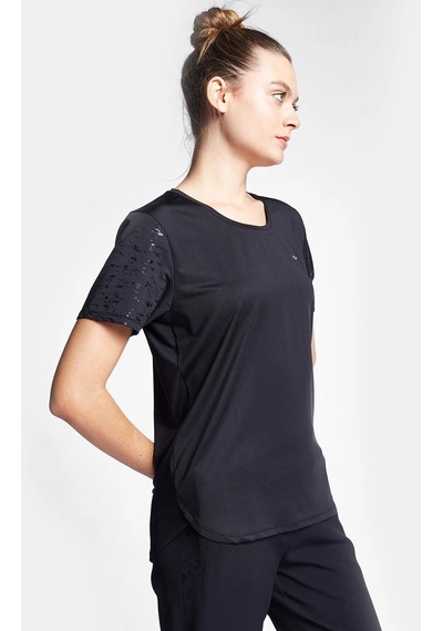 Lescon Kadın Antrenman Kısa Kollu T-Shirt 24B-2018 24Btbp002018-Siyah
