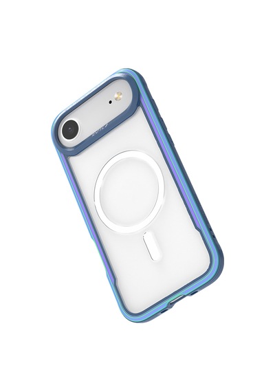 Apple Uyumlu iPhone 17 Air Kılıf M-safe Şarjlı Airbagli Raptic Shield Serisi Şeffaf Kapak Colorful