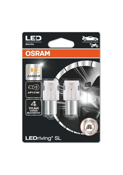 Osram Led Sinyal Ampulü Ledriving Sl 12v Py21w 7507dyp.02b 4 Yıl li Takım - 2 Adet
