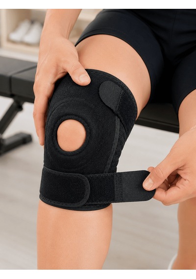 Açık Patella Dizlik Diz Kapağı Destekli Ayarlanabilir Cırtlı Sporcu Dizliği Diğer