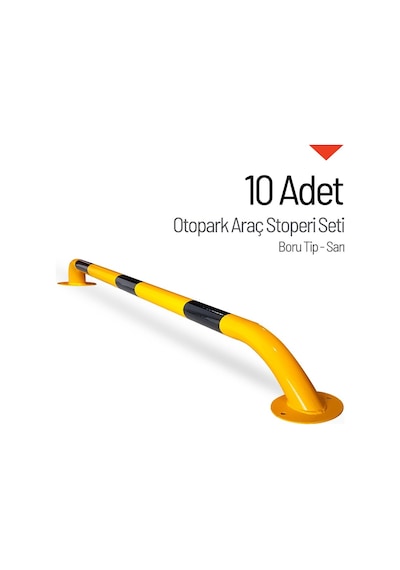 Oto Park Araç Stoperi Boru Tip Sarı 200X13Cm 60Mm 10 Adet Indirim (534232010)