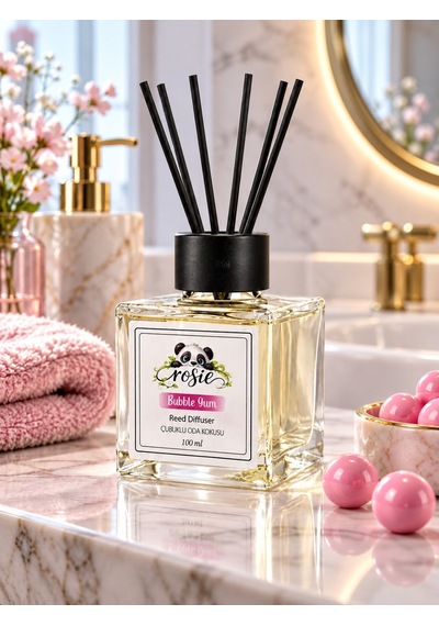 Rosie Bubblegum 7'li Çubuklu Oda Kokusu Seti 7 X 100 Ml Eğlenceli Ve Tatlı Koku Sakız