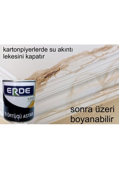 Erde İs Örtücü 0.5Lt=1Kg-Tüm Rutubet-İs-Yağ Lekelerini Kapatır-Üz