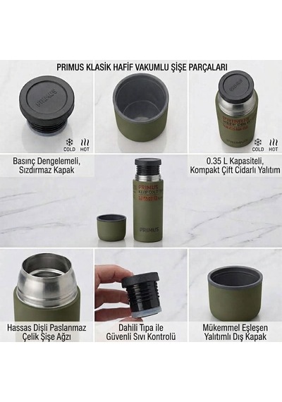 Prımus Classıc Lıght Vacuum 0.35 Lt 0.green Termos Çok Renkli