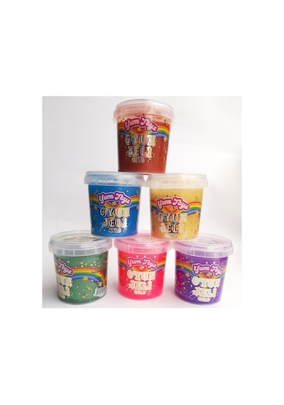 Yumtoys Gold Serisi Slaym - Hazır Slime 6 Renk 6 Kutu 140x6 Gr Sarı, Yeşil, Kırmızı, Pembe, Mavi, Mor