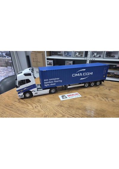 1/24 Volvo Fh5 Xl 500 + Cma Cgm Konteyner Treyler Solido
