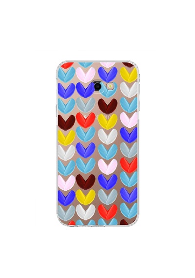 Samsung Galaxy J4+ Plus İle Uyumlu Water Color 1 Kamera Korumalı Şeffaf Kılıf Şeffaf
