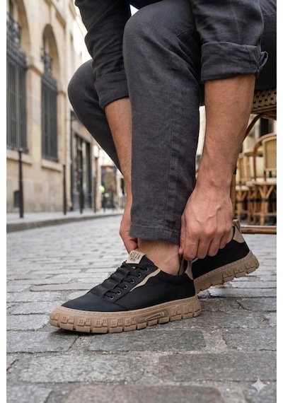 Guja 26y518 Rahat Desenli Kauçuk Taban Tekstil Lastik Bağcıklı Sneaker Erkek Ayakkabı Siyah Guja 26y518 Rahat Desenli Kauçuk Taban Tekstil Lastik Bağcıklı Sneaker Erkek Ayakkabı Siyah
