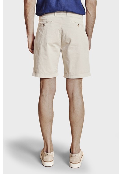 Brooks Brothers Pamuklu Duble Paça Normal Bel Bermuda Şort Erkek Şort Bbss26mso004142 Bej