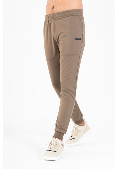 Maraton Sportswear Regular Erkek Ribana Paça Basic Kakao Eşofman Altı 21716 Kahverengi