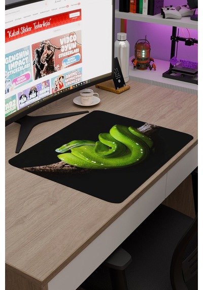 Yılan Kaymaz Dikişli Kauçuk Oyuncu Mousepad V4 - 48x40 Xl Gaming Mouse Pad Fare Altlığı