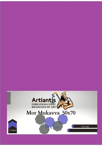 Renkli Mukavva 50X70 5 Adet Artlantis Renkli Mukavva 5 Adet