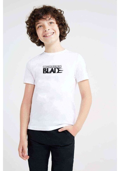 Tshirthane Blade S Baskılı Unisex Çocuk Beyaz Tshirt