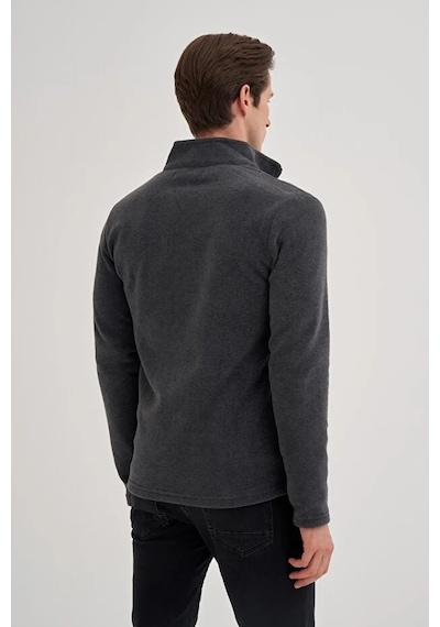 Cazador Caz 56330 Dik Yk. Polar Sweat Hırka Antrasit Antrasit