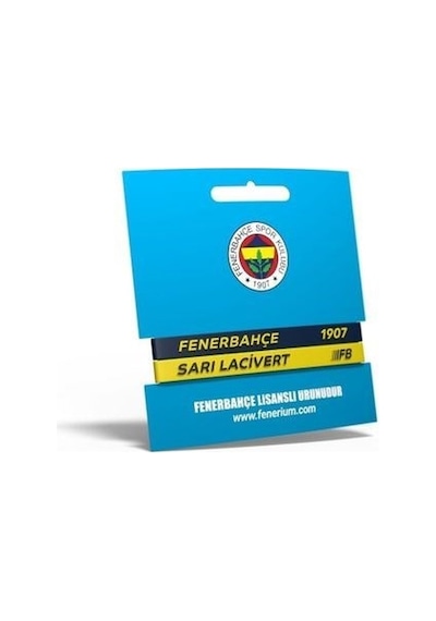 Fenerbahçe  2'li Sarı Lacivert Bileklik Kişiye Özel Kutu 001