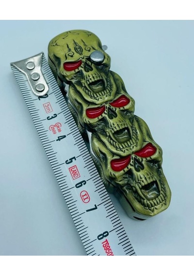 Kurukafa Desenli Metal Çakı-çakmak Pürmüzlü Rüzgar Çakmağı //14cm