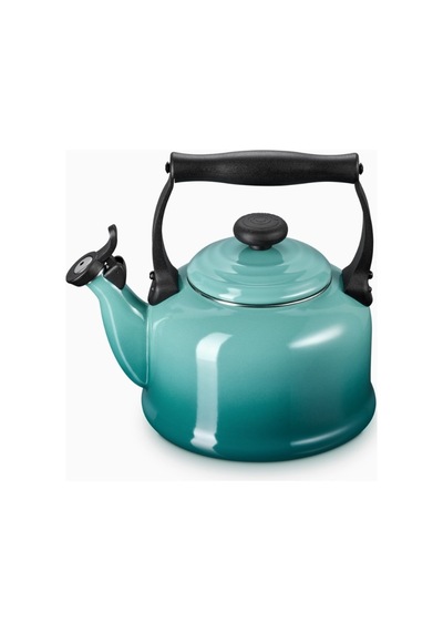 Le Creuset Geleneksel Islık Çalan Emaye Kaplı Çaydanlık, 2.1l Çaydanlıklar Blue Riviera Mavi