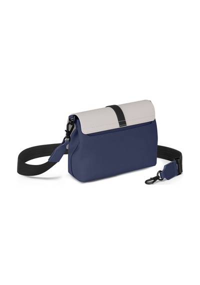 Gaston Luga Spläsh Crossbody Bag - Dark Blue / Taupe Mavi - Bej