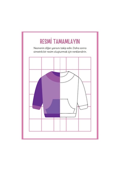 Çocuklar İçin Simetri Eğitim Kitabı Simetri Öğreten Kitap