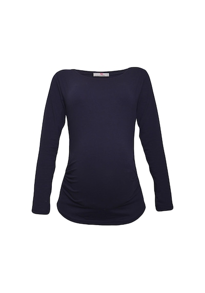 Luvmabelly 2301-2309 Pamuklu Uzun Kollu Hamile T-shirt-lacivert