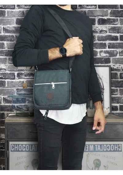 Bizoon Np141 Günlük Çapraz Askılı Siyah Postacı Çanta 20X20-Siyah