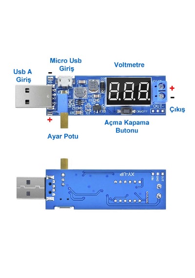Usb Güçlendirici Gerilim Regülatörü 5v To 3.3v-24v