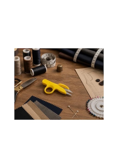 Ergonomik İplik Temizleme Makası, Terzi Ve Tekstil Kullanımı İçin